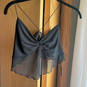 mesh bra going out top